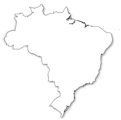 brasilien karte umriss